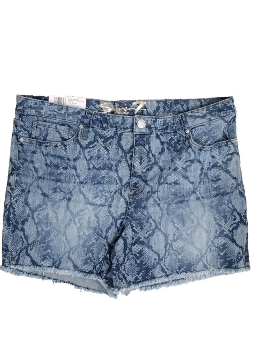 Seven7 High Rise Frayed Hem Weekend Short Women's Sz 16